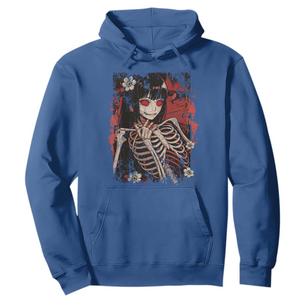 Horror Anime Manga Hoodie Japan Japanese Creepy Kawaii Goth TS10 Royal Blue Print Your Wear