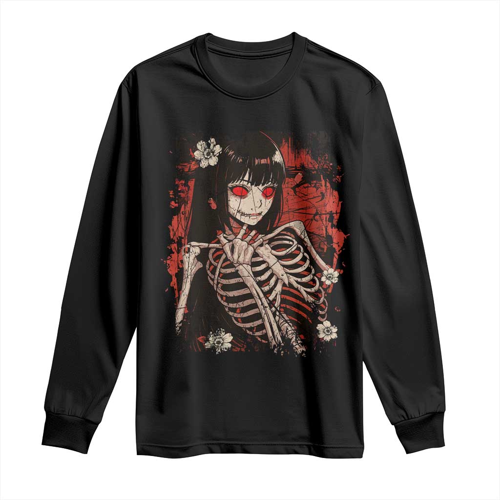 Horror Anime Manga Long Sleeve Shirt Japan Japanese Creepy Kawaii Goth TS10 Black Print Your Wear
