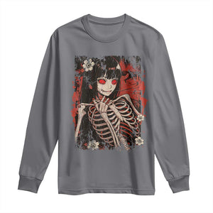 Horror Anime Manga Long Sleeve Shirt Japan Japanese Creepy Kawaii Goth TS10 Charcoal Print Your Wear