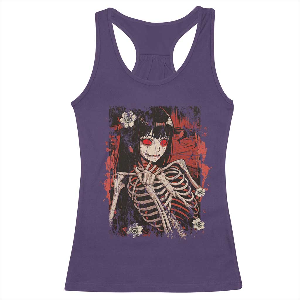 Horror Anime Manga Racerback Tank Top Japan Japanese Creepy Kawaii Goth TS10 Purple Print Your Wear