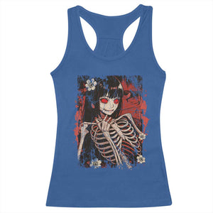 Horror Anime Manga Racerback Tank Top Japan Japanese Creepy Kawaii Goth TS10 Royal Blue Print Your Wear