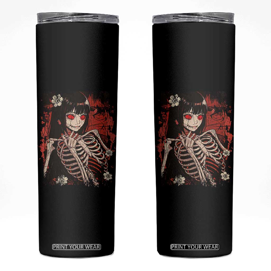 Horror Anime Manga Skinny Tumbler Japan Japanese Creepy Kawaii Goth TS10 Black Print Your Wear