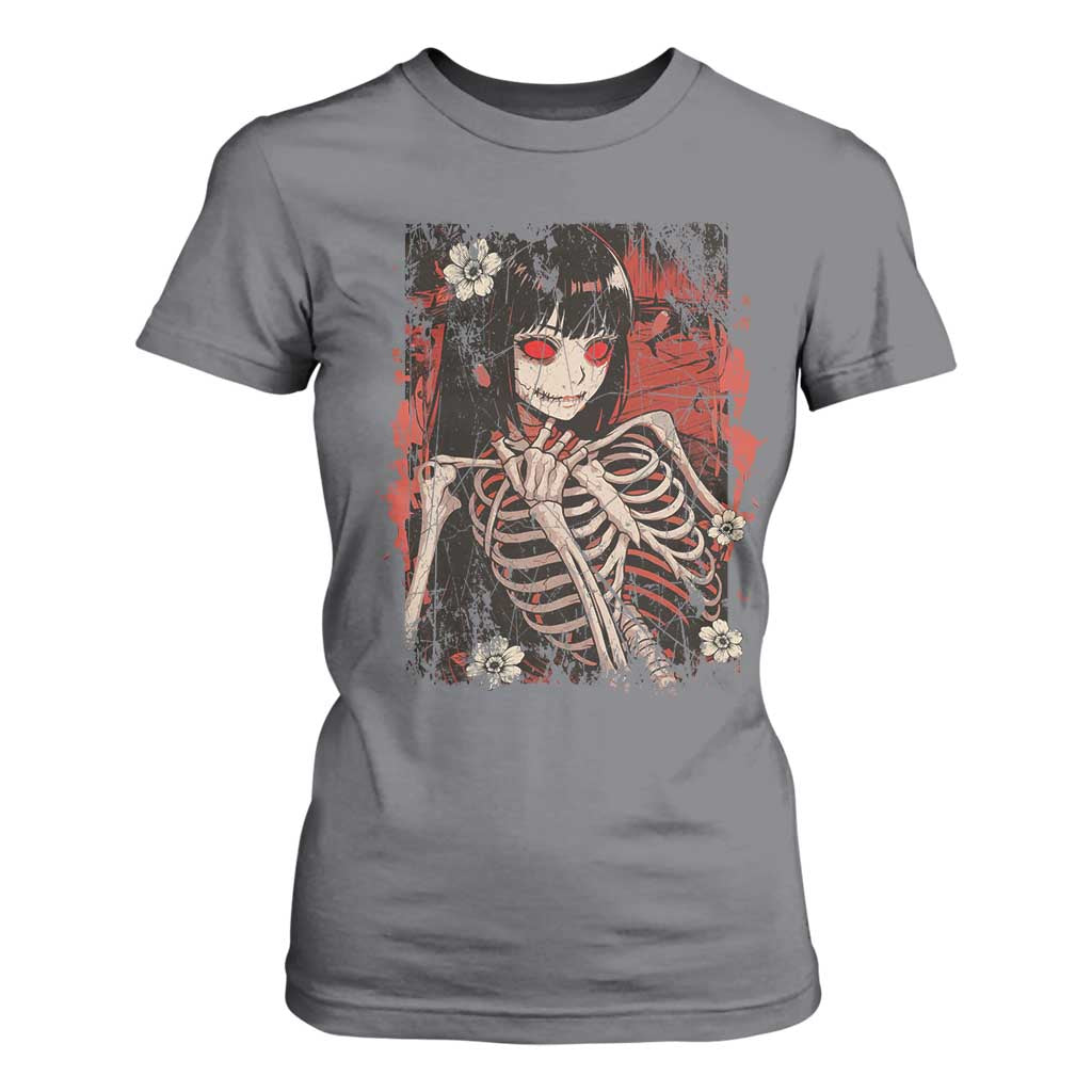 Horror Anime Manga T Shirt For Women Japan Japanese Creepy Kawaii Goth TS10 Charcoal Print Your Wear