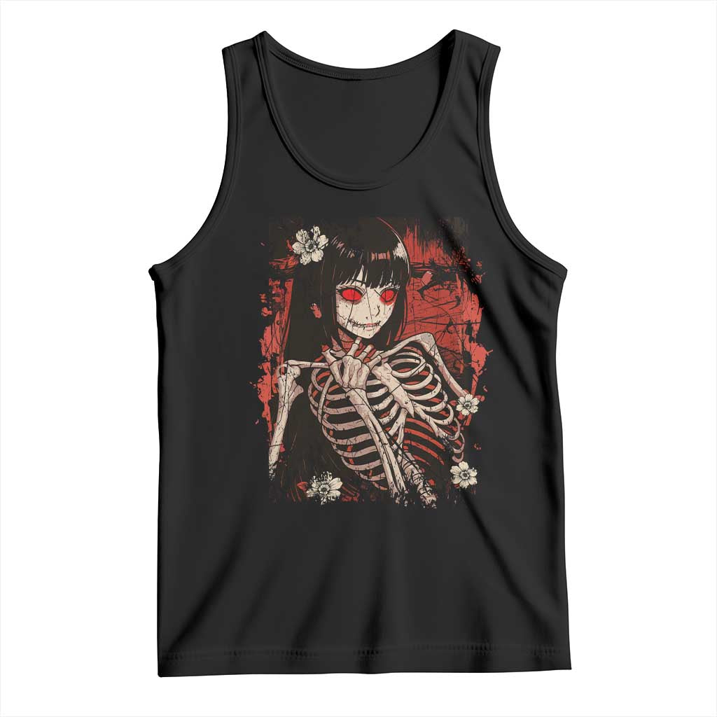 Horror Anime Manga Tank Top Japan Japanese Creepy Kawaii Goth TS10 Black Print Your Wear