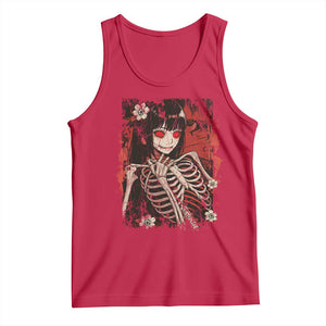 Horror Anime Manga Tank Top Japan Japanese Creepy Kawaii Goth TS10 Red Print Your Wear