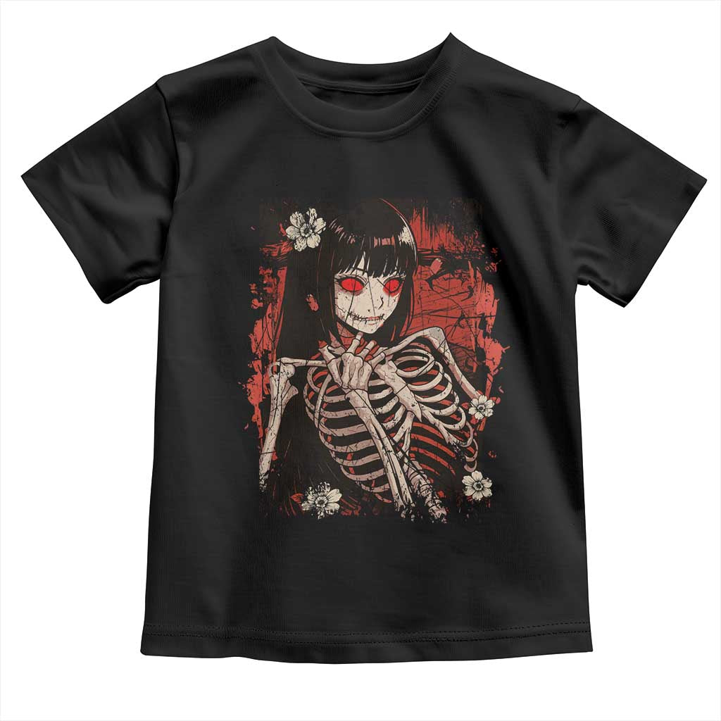 Horror Anime Manga Toddler T Shirt Japan Japanese Creepy Kawaii Goth TS10 Black Print Your Wear