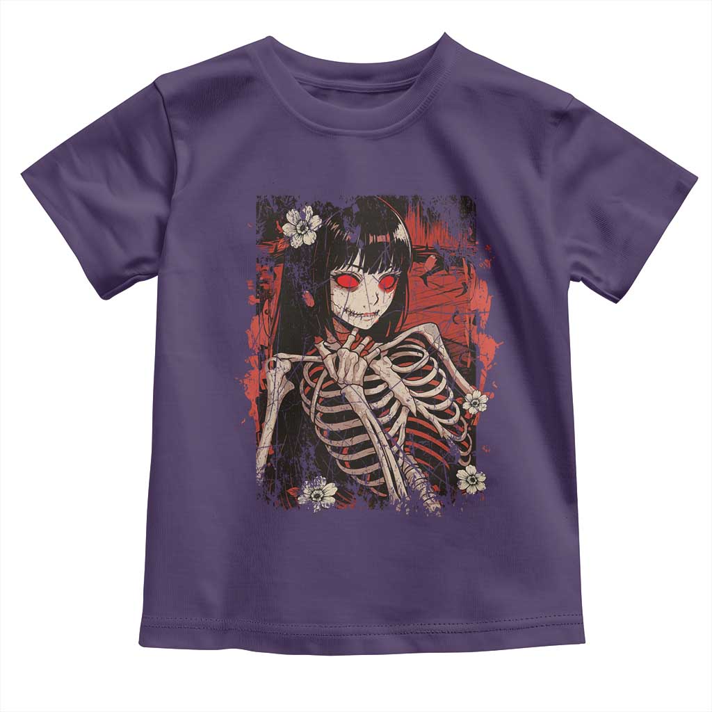 Horror Anime Manga Toddler T Shirt Japan Japanese Creepy Kawaii Goth TS10 Purple Print Your Wear
