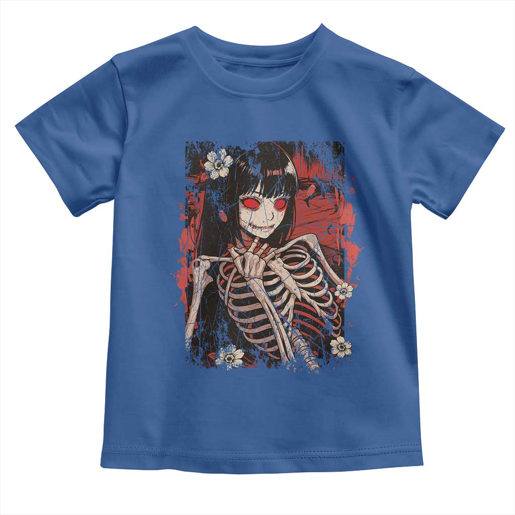 Horror Anime Manga Toddler T Shirt Japan Japanese Creepy Kawaii Goth TS10 Royal Blue Print Your Wear