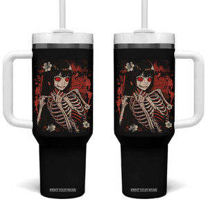 Horror Anime Manga Tumbler With Handle Japan Japanese Creepy Kawaii Goth TS10 One Size: 40 oz Black Print Your Wear