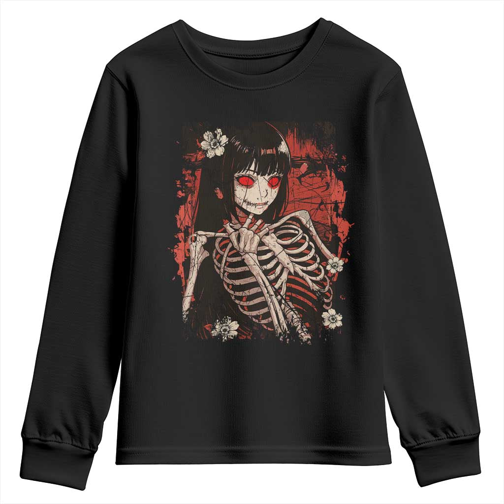 Horror Anime Manga Youth Sweatshirt Japan Japanese Creepy Kawaii Goth TS10 Black Print Your Wear