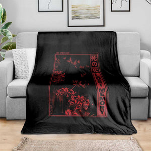 Japanese Spider Lily Throw Blanket Soft Grunge Anime Aesthetic Flower TS10 Print Your Wear