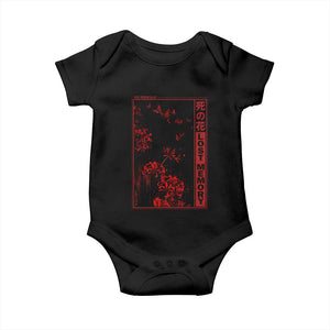 Japanese Spider Lily Baby Onesie Soft Grunge Anime Aesthetic Flower TS10 Black Print Your Wear