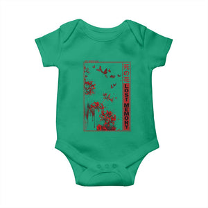 Japanese Spider Lily Baby Onesie Soft Grunge Anime Aesthetic Flower TS10 Irish Green Print Your Wear