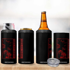 Japanese Spider Lily 4 in 1 Can Cooler Tumbler Soft Grunge Anime Aesthetic Flower TS10 Print Your Wear