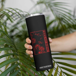 Japanese Spider Lily Skinny Tumbler Soft Grunge Anime Aesthetic Flower TS10 Print Your Wear