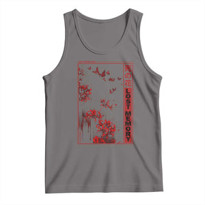 Japanese Spider Lily Tank Top Soft Grunge Anime Aesthetic Flower TS10 Deep Heather Print Your Wear