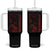 Japanese Spider Lily Tumbler With Handle Soft Grunge Anime Aesthetic Flower TS10 One Size: 40 oz Black Print Your Wear