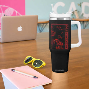 Japanese Spider Lily Tumbler With Handle Soft Grunge Anime Aesthetic Flower TS10 Print Your Wear