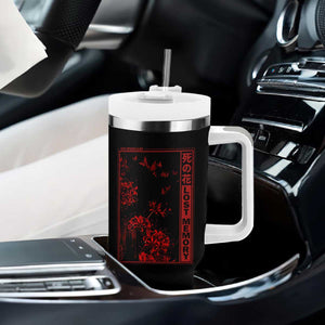 Japanese Spider Lily Tumbler With Handle Soft Grunge Anime Aesthetic Flower TS10 Print Your Wear