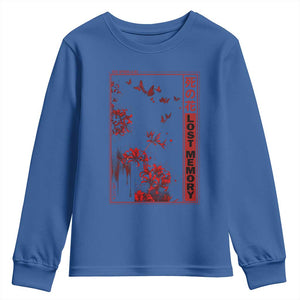 Japanese Spider Lily Youth Sweatshirt Soft Grunge Anime Aesthetic Flower TS10 Royal Blue Print Your Wear
