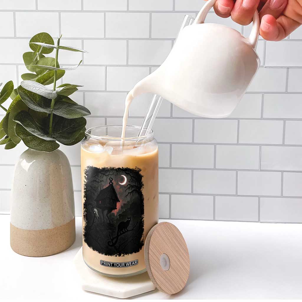 Baba Yaga House Glass Can Gothic Slavic Folklore Russia Fairy Tale TS10 Print Your Wear