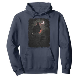 Baba Yaga House Hoodie Gothic Slavic Folklore Russia Fairy Tale TS10 Navy Print Your Wear