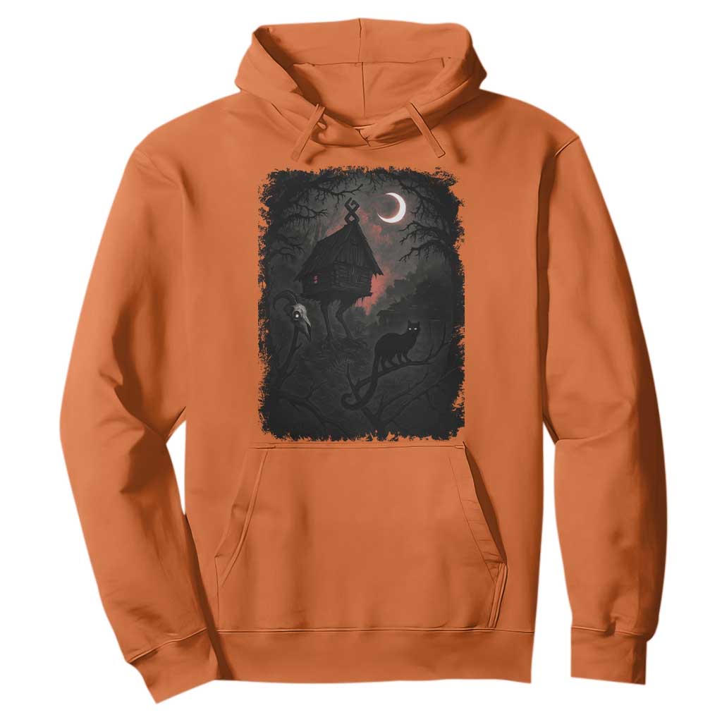 Baba Yaga House Hoodie Gothic Slavic Folklore Russia Fairy Tale TS10 Orange Print Your Wear