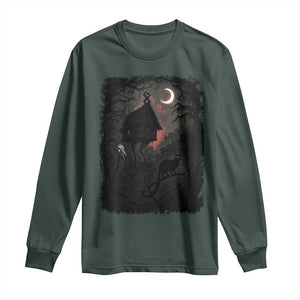 Baba Yaga House Long Sleeve Shirt Gothic Slavic Folklore Russia Fairy Tale TS10 Dark Forest Green Print Your Wear