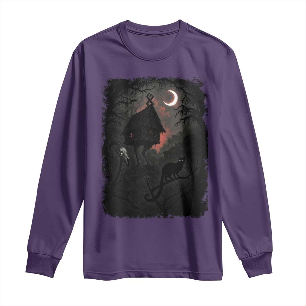Baba Yaga House Long Sleeve Shirt Gothic Slavic Folklore Russia Fairy Tale TS10 Purple Print Your Wear