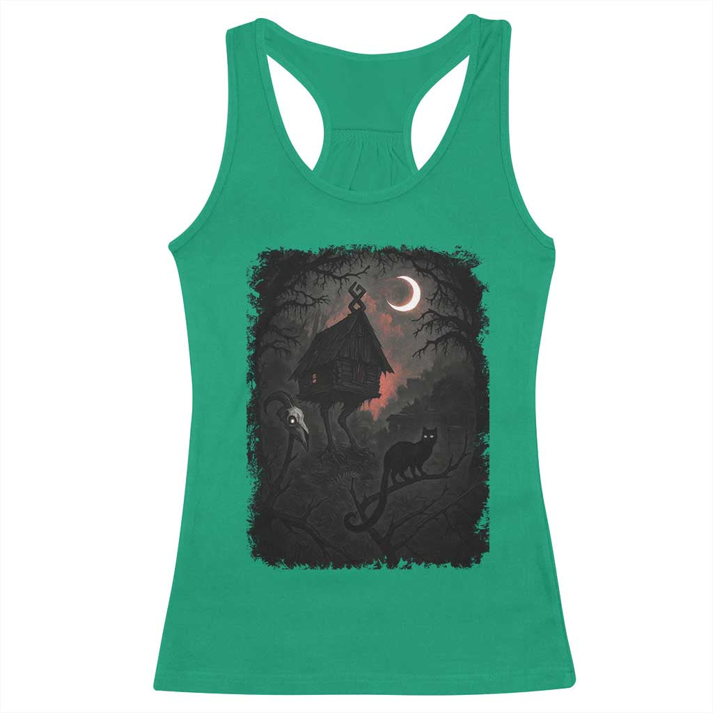 Baba Yaga House Racerback Tank Top Gothic Slavic Folklore Russia Fairy Tale TS10 Irish Green Print Your Wear