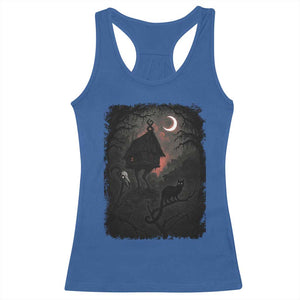 Baba Yaga House Racerback Tank Top Gothic Slavic Folklore Russia Fairy Tale TS10 Royal Blue Print Your Wear