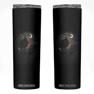 Baba Yaga House Skinny Tumbler Gothic Slavic Folklore Russia Fairy Tale TS10 Black Print Your Wear