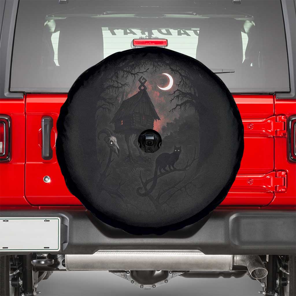 Baba Yaga House Spare Tire Cover Gothic Slavic Folklore Russia Fairy Tale TS10 Black Print Your Wear
