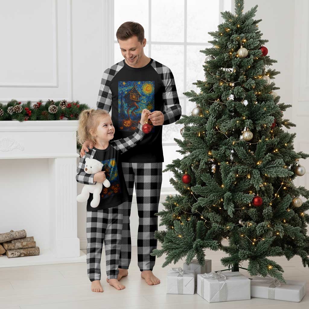 Baba Yaga House Plaid Pajama Set Starry Night Van Gogh Slavic Folklore Russia Fairy Tale TS10 White Plaid Print Your Wear
