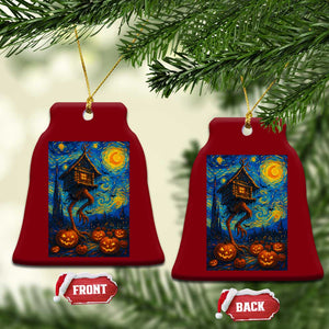 Baba Yaga House Ceramic Ornament Starry Night Van Gogh Slavic Folklore Russia Fairy Tale TS10 Print Your Wear