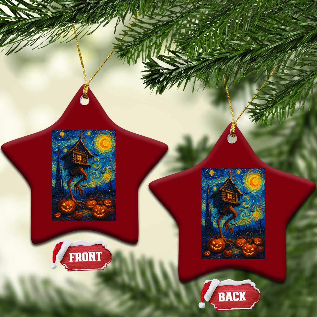 Baba Yaga House Ceramic Ornament Starry Night Van Gogh Slavic Folklore Russia Fairy Tale TS10 Print Your Wear