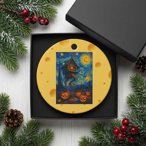 Baba Yaga House Ceramic Ornament Starry Night Van Gogh Slavic Folklore Russia Fairy Tale TS10 1pc Yellow Cheese Print Your Wear