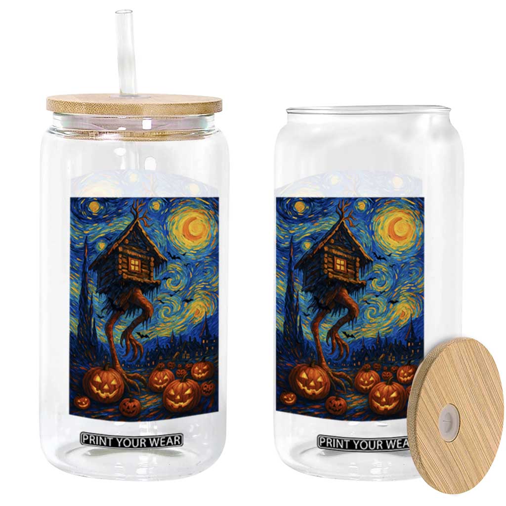 Baba Yaga House Glass Can Starry Night Van Gogh Slavic Folklore Russia Fairy Tale TS10 Print Your Wear
