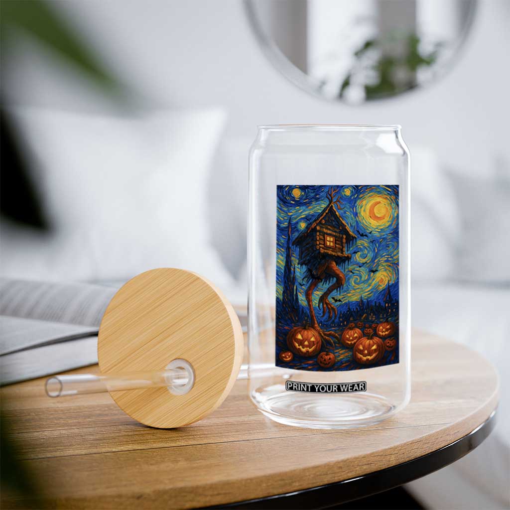 Baba Yaga House Glass Can Starry Night Van Gogh Slavic Folklore Russia Fairy Tale TS10 Print Your Wear
