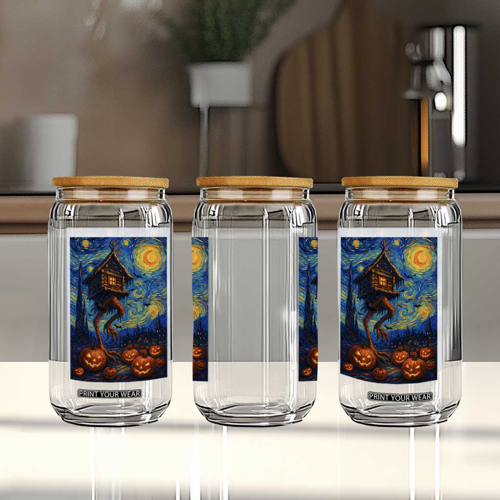 Baba Yaga House Glass Can Starry Night Van Gogh Slavic Folklore Russia Fairy Tale TS10 Print Your Wear