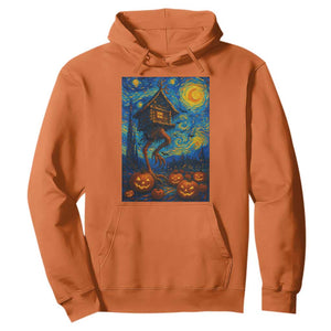 Baba Yaga House Hoodie Starry Night Van Gogh Slavic Folklore Russia Fairy Tale TS10 Orange Print Your Wear