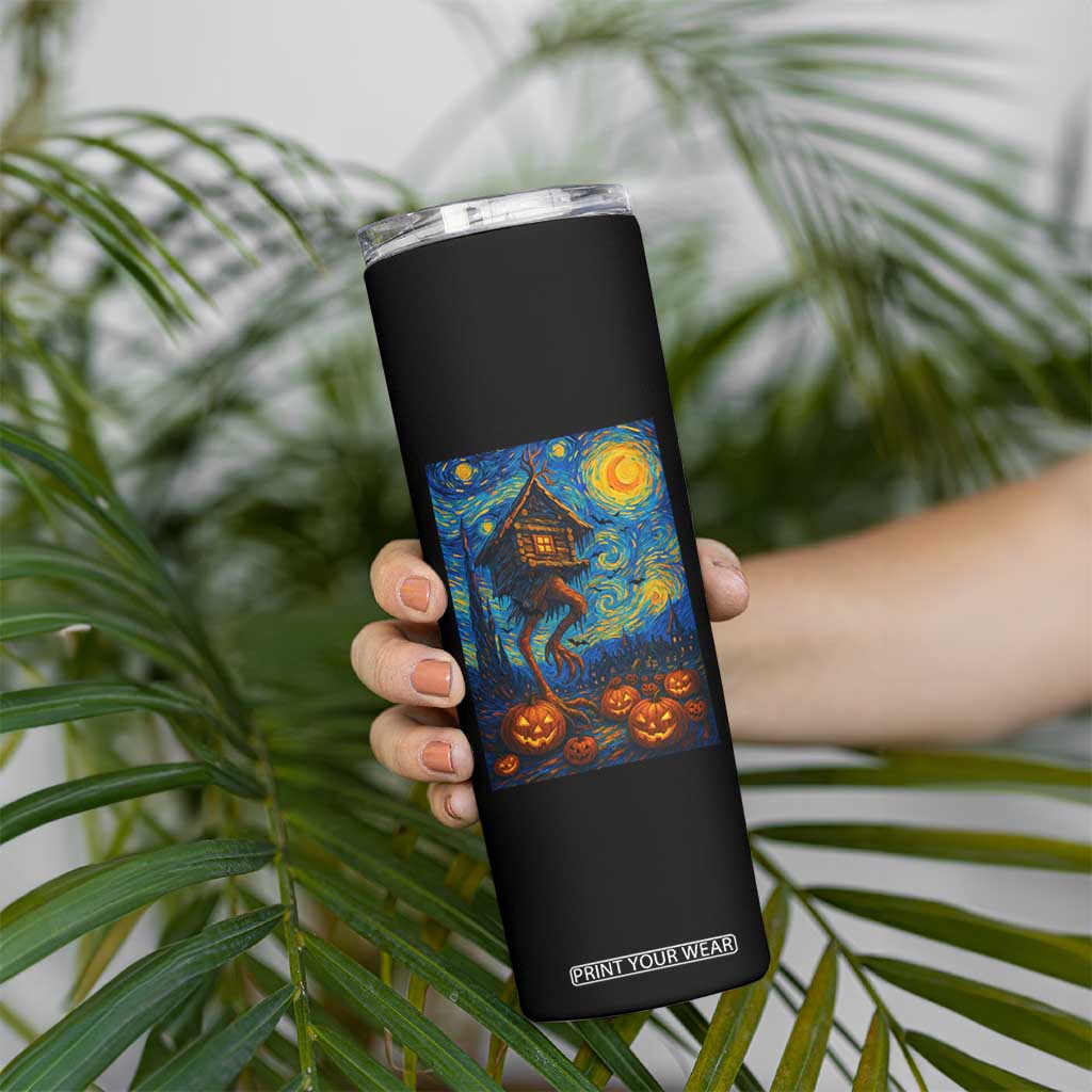 Baba Yaga House Skinny Tumbler Starry Night Van Gogh Slavic Folklore Russia Fairy Tale TS10 Print Your Wear
