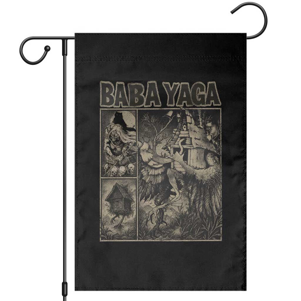 Baba Yaga House Garden Flag Slavic Folklore Russia Fairy Tale Horror Fans TS10 Black Print Your Wear