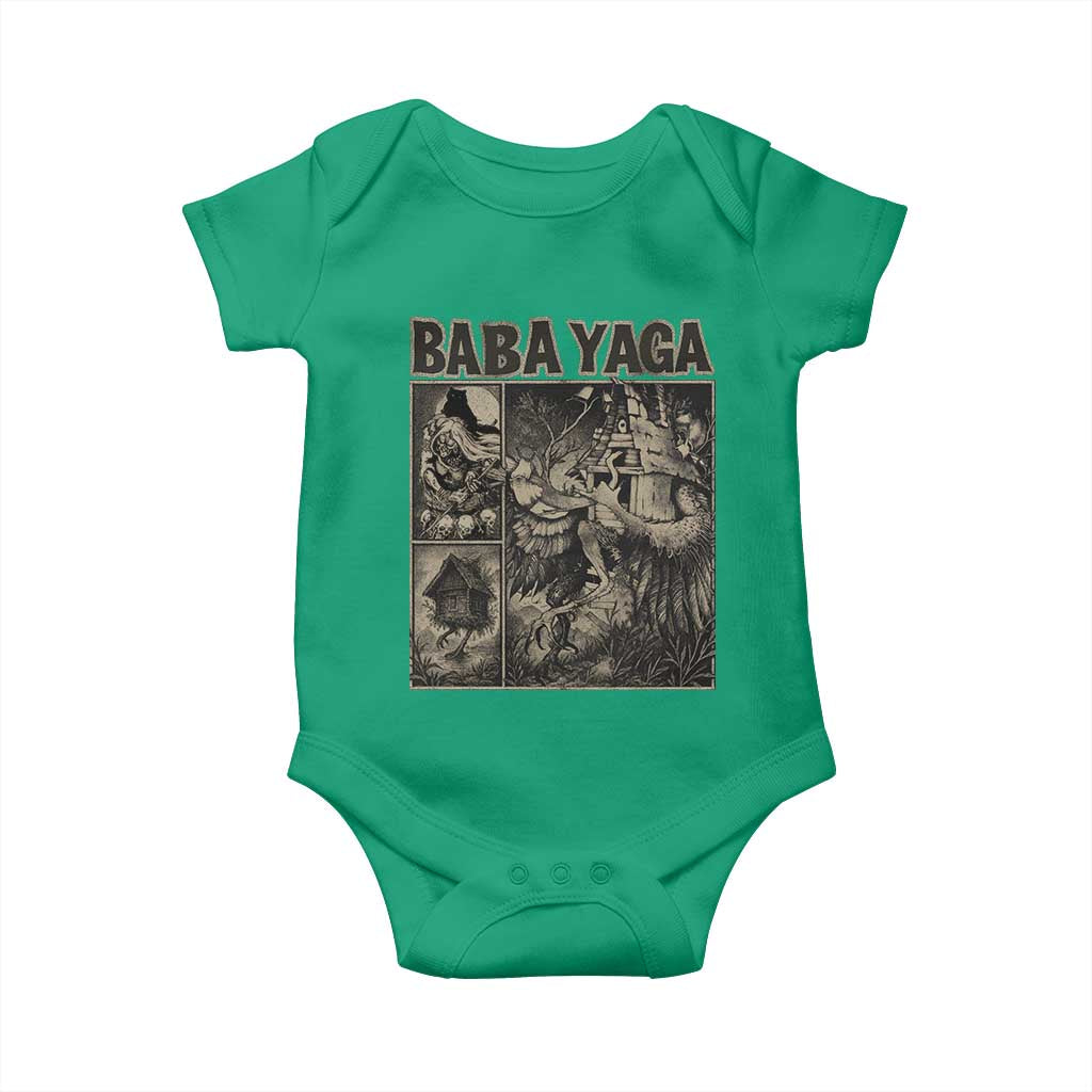 Baba Yaga House Baby Onesie Slavic Folklore Russia Fairy Tale Horror Fans TS10 Irish Green Print Your Wear