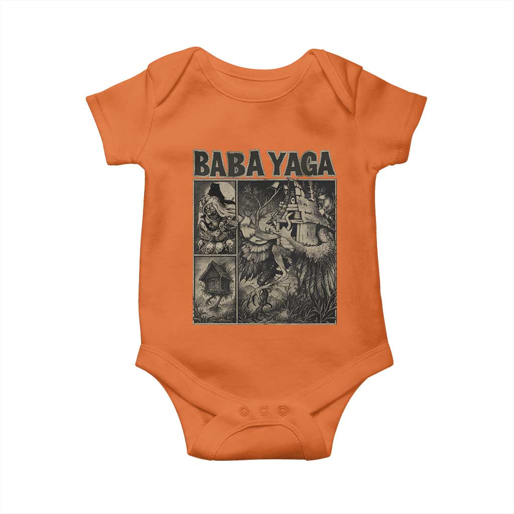 Baba Yaga House Baby Onesie Slavic Folklore Russia Fairy Tale Horror Fans TS10 Orange Print Your Wear