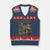 Baba Yaga House V-Neck Knit Sweater Vest Slavic Folklore Russia Fairy Tale Horror Fans TS10 Navy Red Print Your Wear