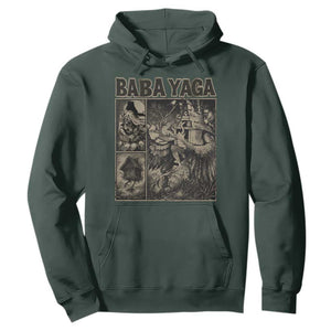 Baba Yaga House Hoodie Slavic Folklore Russia Fairy Tale Horror Fans TS10 Dark Forest Green Print Your Wear