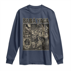 Baba Yaga House Long Sleeve Shirt Slavic Folklore Russia Fairy Tale Horror Fans TS10 Navy Print Your Wear