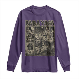 Baba Yaga House Long Sleeve Shirt Slavic Folklore Russia Fairy Tale Horror Fans TS10 Purple Print Your Wear