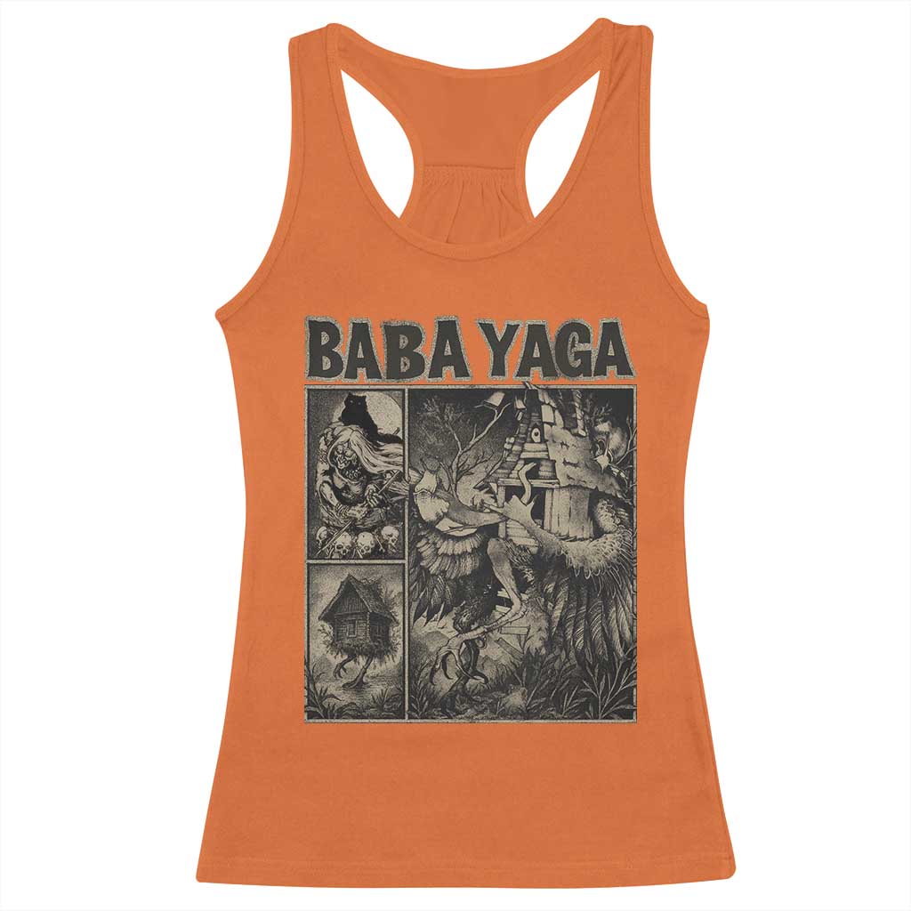Baba Yaga House Racerback Tank Top Slavic Folklore Russia Fairy Tale Horror Fans TS10 Orange Print Your Wear